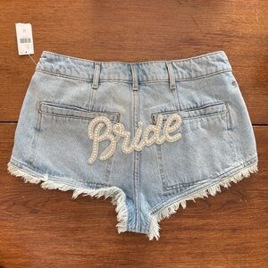 Anthropologie Denim Bride Shorts NWT